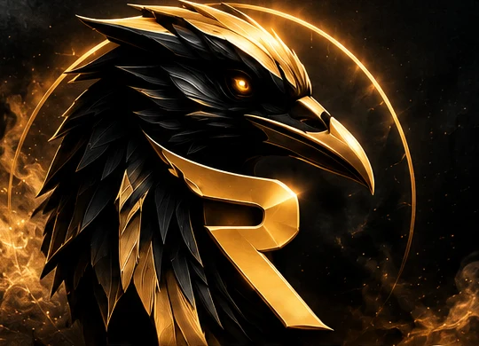 Złoty kruk, symbol RAVENIQ Creative Studio